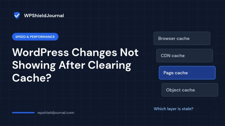 WordPress changes not showing after clearing cache, with stacked cache layers